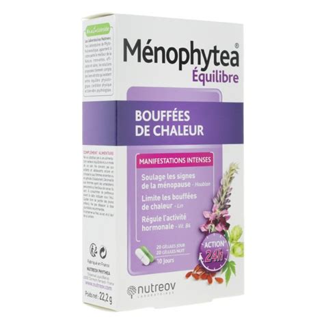 Ménophytea bouffées de chaleur gélules Menopause Action 24h