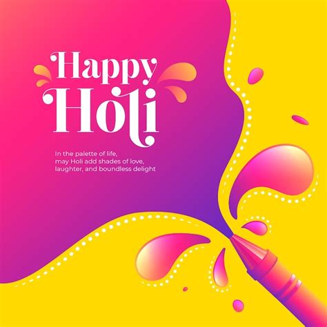 Templata De Dise O De Fondo Vectorial Del Happy Holi Festival Vector