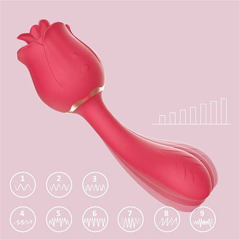 Vibrador de Ponto G e Estimulador Língua Formato de Rosa PRO 2 S Hande Sex Shop