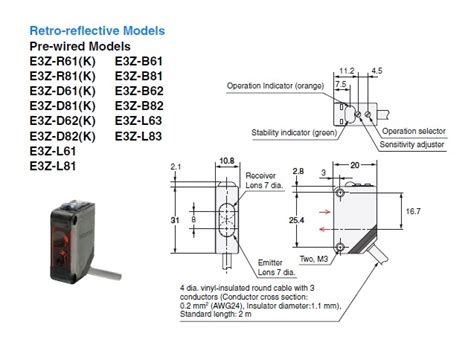 E3Z-D61 5M | OMRON Industrial Automation