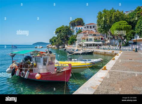 View Of Belvedere Skiathos Old Port And Skiathos Town Skiathos Island