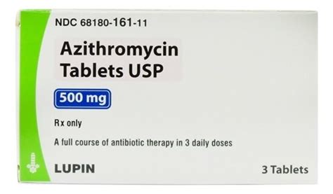 Azithromycin Unit Dose 500mg Tablets 3x3box Mcguff Medical Products