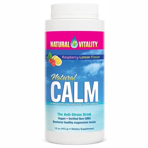 Natural Vitality Natural Calm Magnesium Powder Oz Raspberry