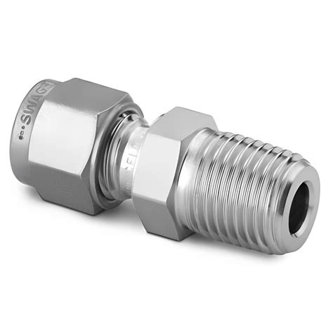 Conector Recto Od X Npt Acero Inox Vz Controles Industriales