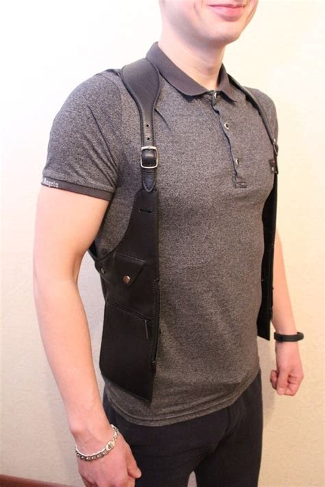 Сумка-кобура скрытого ношения. - Выкройки изделий из кожи