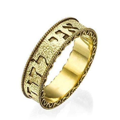 Baltinester Jewelry Wedding Rings 14k Yellow Gold Love Ring Wedding Band Ani