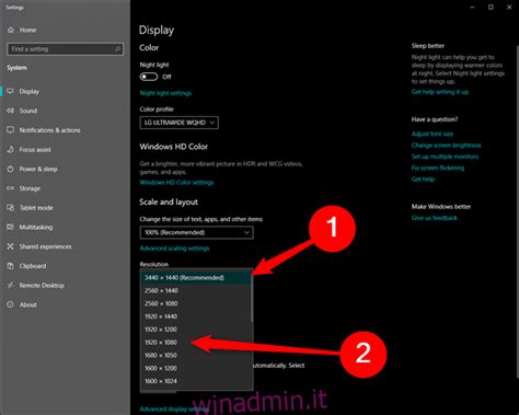 Come Modificare La Risoluzione Dello Schermo In Windows Winadmin It