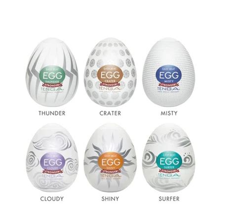 Tenga Easy Beat Egg 6pk Hard Boiled I Male Masturbator