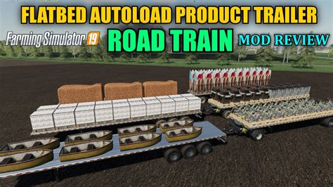 Flatbed 51ft AutoLoad Product Trailer Beta2 Mod Review Farming