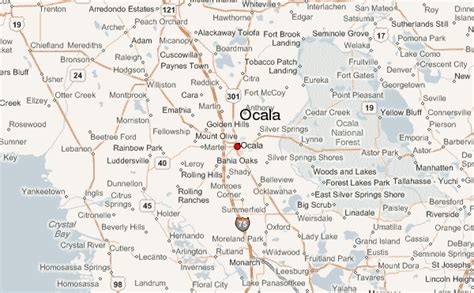 Map Of Florida Showing Ocala Map