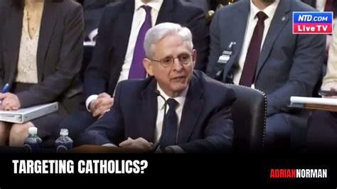 Sen Josh Hawley Grills AG Merrick Garland Over FBI Targeting Catholics