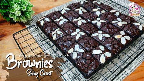 Brownies Sekat Termudah Bikinnya Fudgy Brownies Shiny Crust Ide