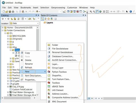 Solved How To Create File Geodatabase By Right Clicking A Esri