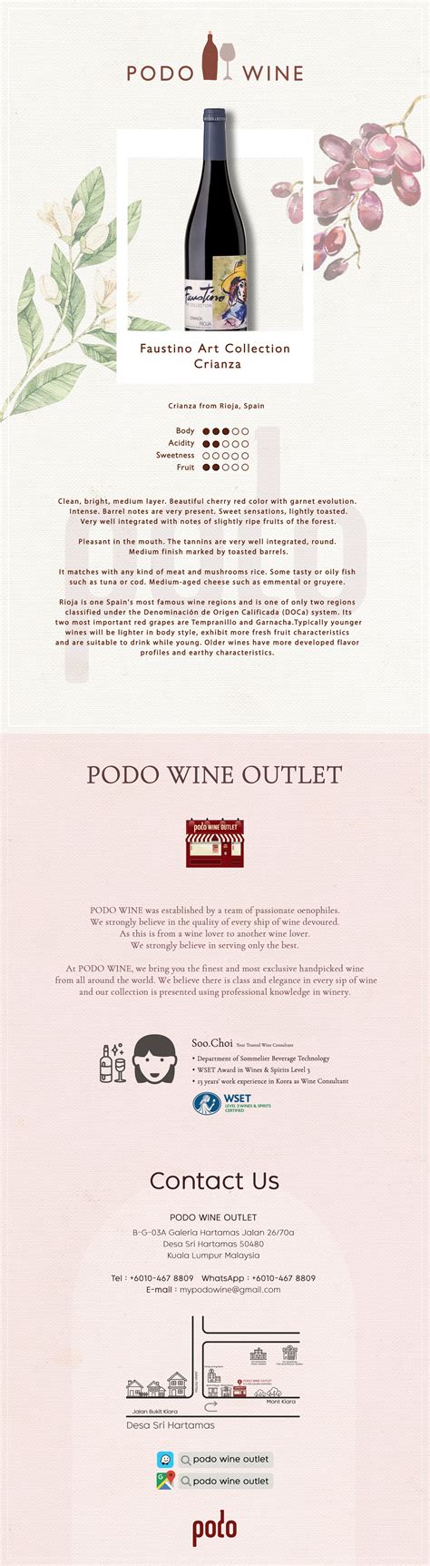 Faustino Art Collection Crianza – Podo Wine
