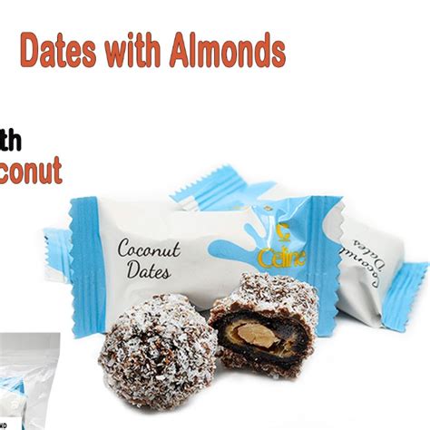 Chocolate Dates Kurma Badam Coklat Almond Dark Chocolate White