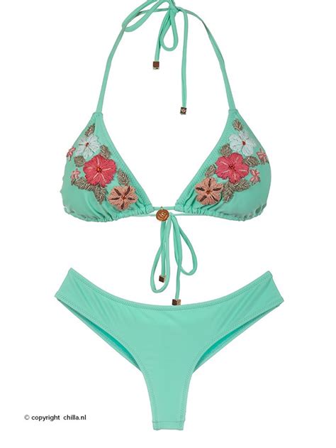 Triangle Bikini Orquideas Bordado Van Swim Days Maat Broekje XL Maat Topje L