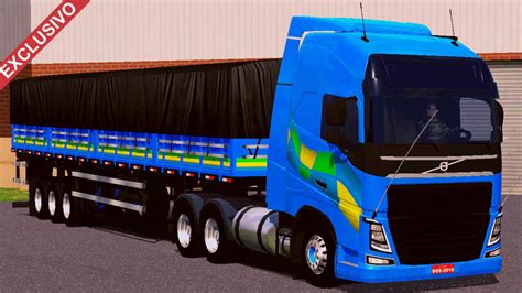 Skin Volvo Fh Azul Na Granel Qualificada Exclusivo Skins Games Truck