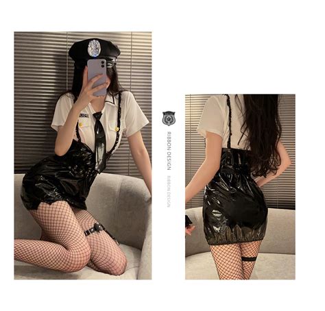 Sexy Lingerie Cosplay Policewoman Uniform Costume Night Club Role Playing Cop Costume Gr3084