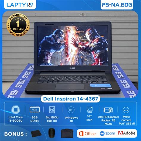 Jual Laptop Dell Inspiron 14 Intel Core I3 Gen 6 Ram 8gb Ssd 128gb Hdd 1tb Shopee Indonesia