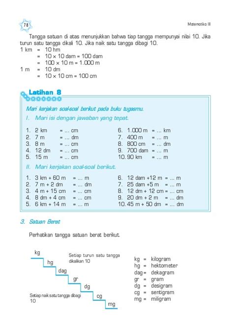 Soal Latihan Satuan Berat Kelas 2 Sd