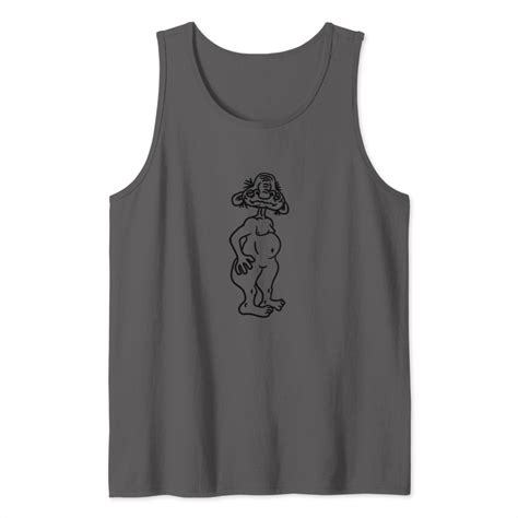 Old Opa Naked Man Ugly Disgusting Monster Horror H Tank Top Designed