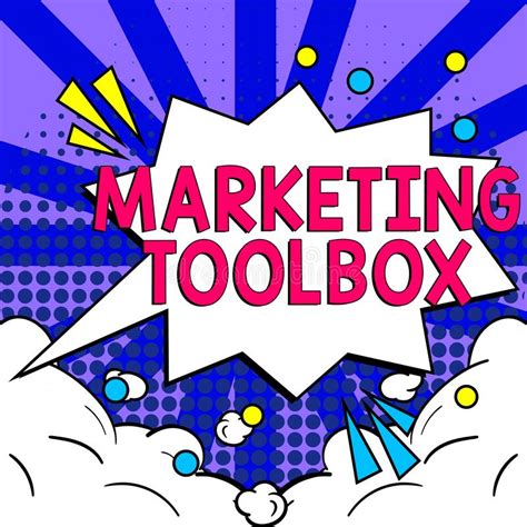 Conceptual Display Marketing Toolbox Word Written On Means In