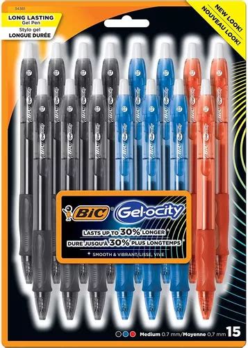 Boligrafo Birome Retractil Bic Gel Ocity X15 Unidades