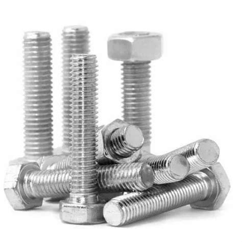 Stainless Steel Round Super Duplex Nut Bolts Material Grade SS304