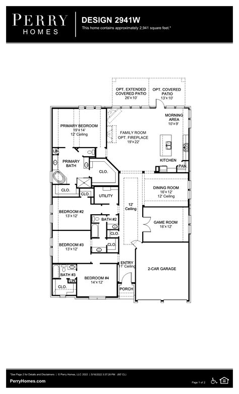 Available To Build In The Ranches At Creekside 65 Design 2941W