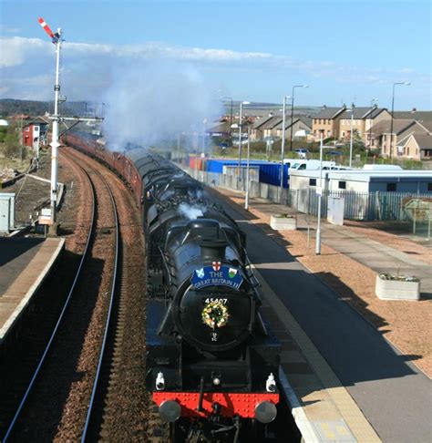 Scot Uk Photo 45407 Leads The Gb Ii Through Montrose Easter