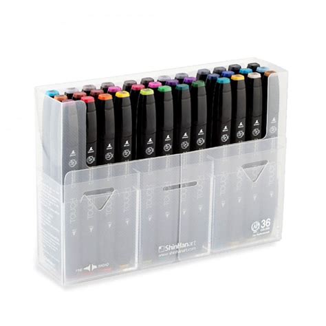 ShinHan Touch Twin 36 Marker Pen Set Assorted Stationery Pens From