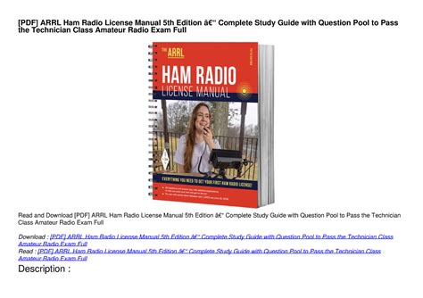 PDF ARRL Ham Radio License Manual 5th Edition â Complete Study