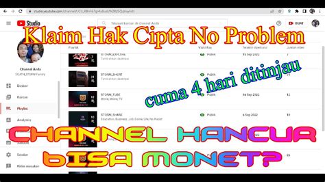 CHANNEL HANCUR BISA LOLOS MONETISASI CUMA DALAM WAKTU 1 BULAN YouTube