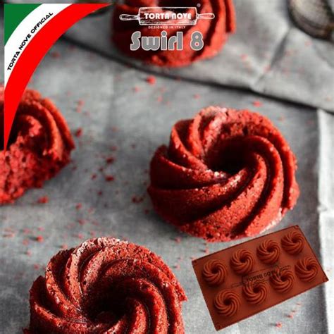 Jual COD Cetakan Silikon Cetakan Swirl Mini SWIRL 8 Cetakan Kue