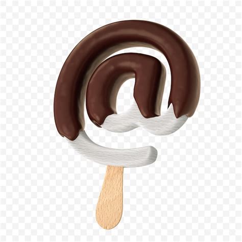 Glace à la vanille fondue avec du chocolat au lait noir alphabet