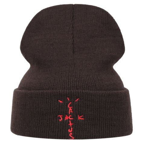 Cactus Jack Beanie Travis Scott Cotton Embroidery Winter Knitted Hat