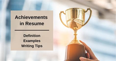 How to Write Achievements in Your Resume [+Tips & Examples] | CakeResume