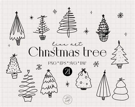 Christmas Tree Svg, Snowflake Svg One Line Drawing Popular Svg Files ...