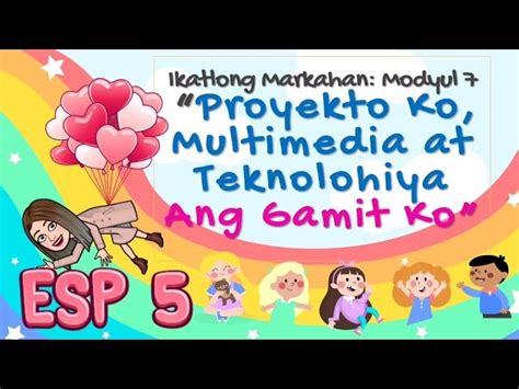 Tula Tungkol Sa Paggawa Ng Proyekto Gamit Ang Iba T Ibang Multimedia