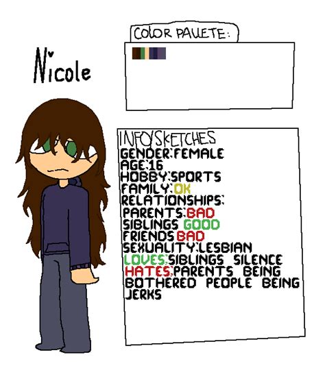 Pixilart Introducing Nicole By Nightmare Ish