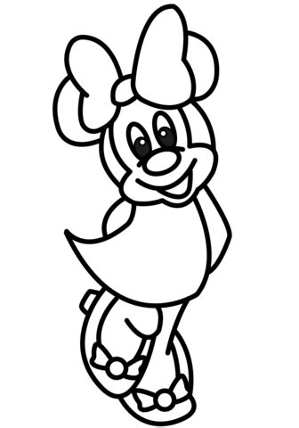 Minnie Mouse Bowtique Coloring Pages To Print