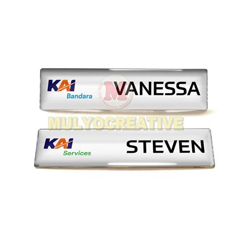 Jual Papan Nama Dada Kai Nametag Name Tag Kai Kereta Api Shopee