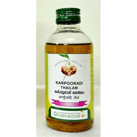 Buy Vaidyaratnam Karpooradi Karpoora Thailam In Delhi India At