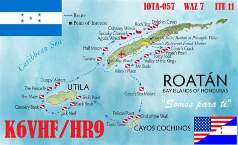 K Vhf Hr Roatan Island Na Royal Radio Club Du Borinage