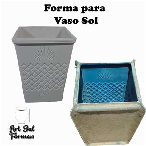 Forma Para Fazer Vaso Sol Artsul Formas Formas E Assadeiras