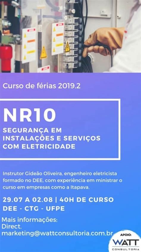 Curso de NR 10 Segurança em Instalações e Serviços Eletricidade em