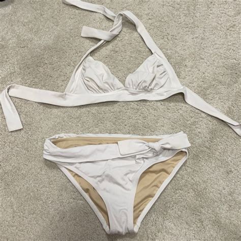 J Crew Swim Jcrew Classic White Bikini Poshmark