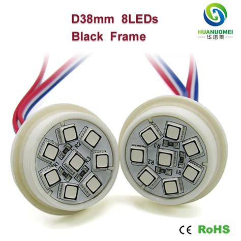 38mm 8LED UCS1903 풀 컬러 LED 픽셀 빛 12V 모듈 5050 SMD RGB 스마트 주소 지정 디지털 전구 램프