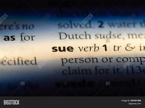 Sue Word Dictionary. Image & Photo (Free Trial) | Bigstock