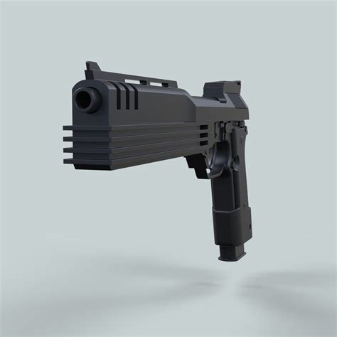 Auto-9 gun from RoboCop | CGTrader